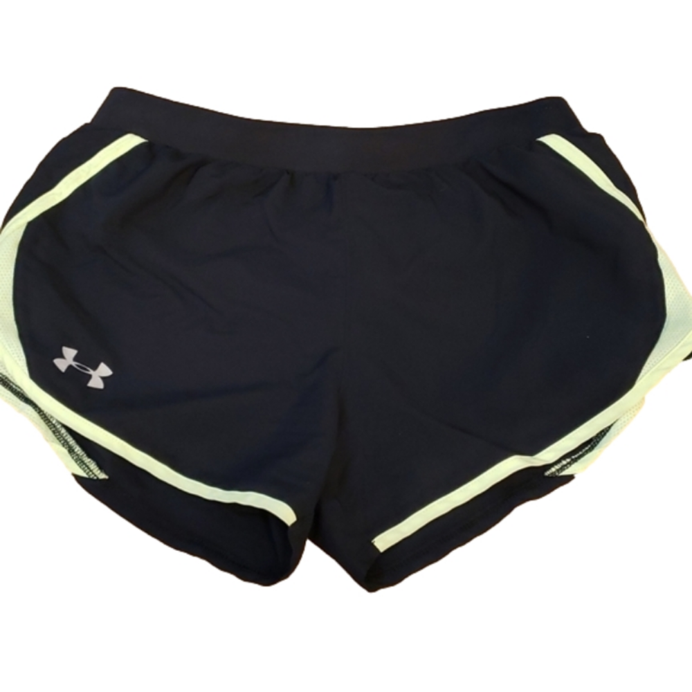 Under Armour Black/Yellow Athletic Shorts